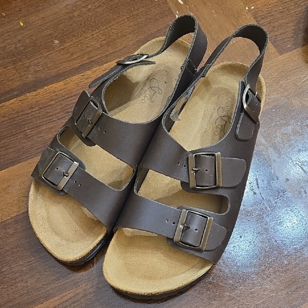 Bos. & Co. Brown Leather Sandals Women's 11